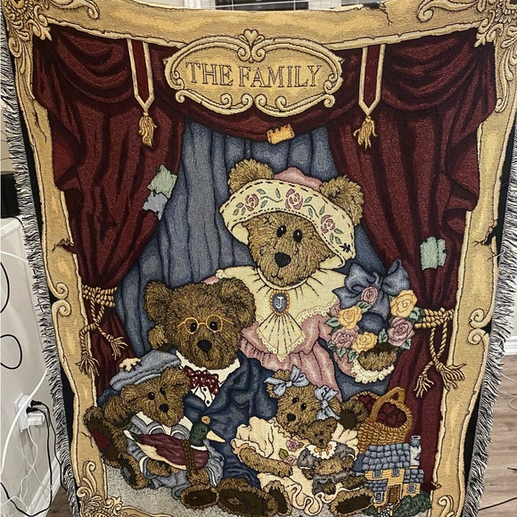 Boyds Bears Other - Vintage Boyd’s Bears Limited Edition 1999 The Family Throw Blanket